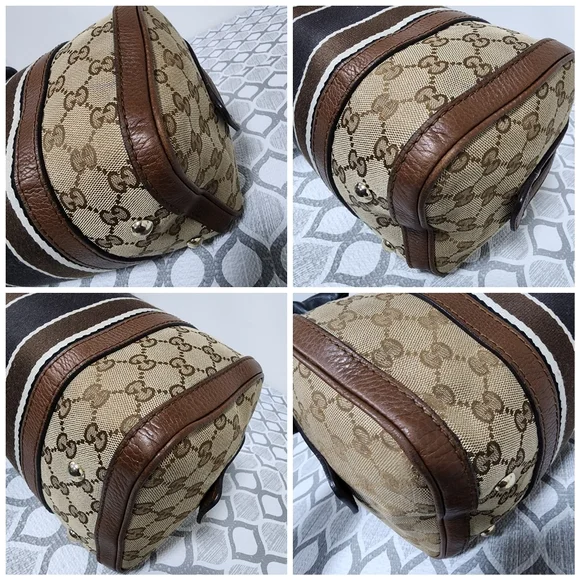 Gucci GG Canvas Top Handle Bag Brown/Beige